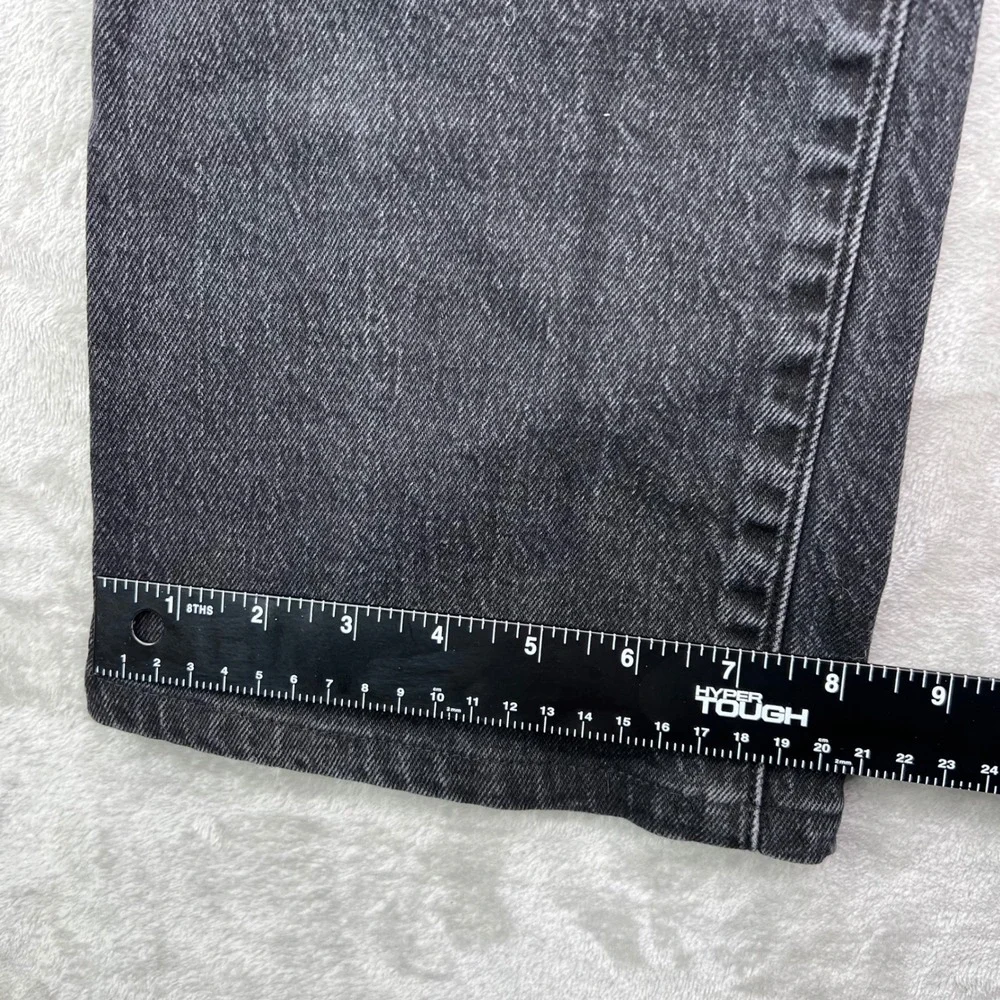 Levi's Premium‎ Wedgie Bootcut Jeans Mens 26 Black Solid Denim Button Fly Flare